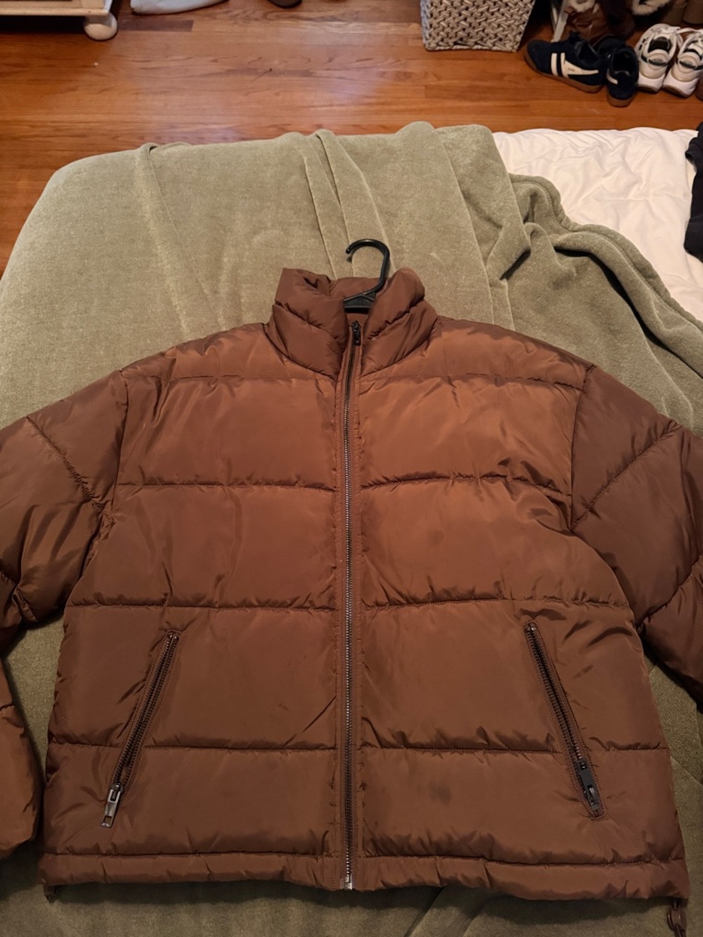 Brown Puffer Jacket - Insulated Quilted Coat